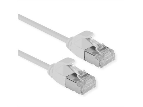 ROLINE U/FTP DATACENTER PATCHCORD CAT.6A/CLASS EA NETWORK CABLE, LSOH, SLIM, GRAY, 0.5M