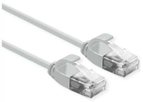 ROLINE CAVO DI RETE UTP DATA CENTER PATCHCORD CAT.6A/CLASSE EA, LSOH, SLIM, GRIGIO, 0.15M