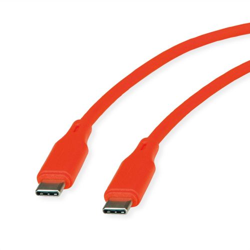 ROLINE COLORED USB CABLE, 1M, ORANGE