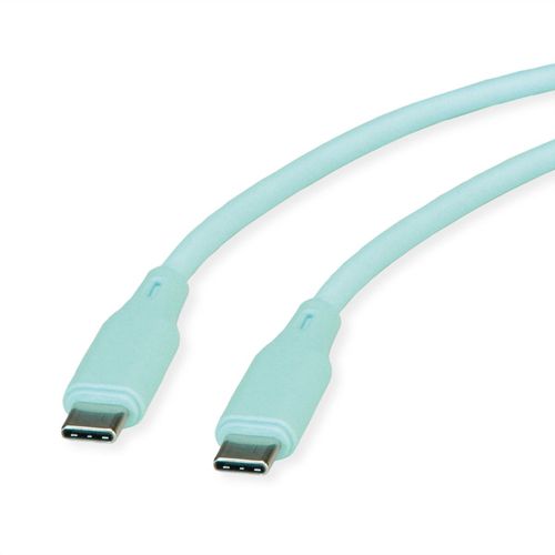 ROLINE COLORED USB CABLE, 1M, GREEN