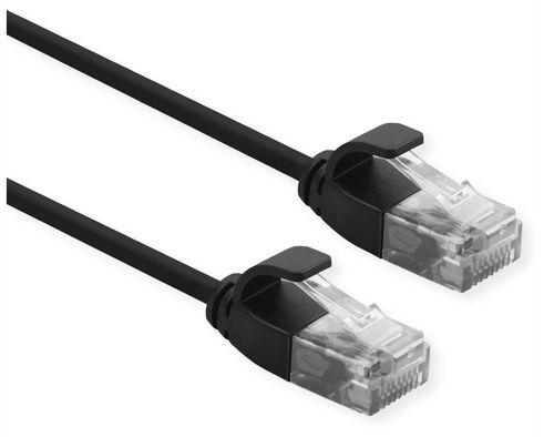 ROLINE UTP CABLE DATA CENTER PATCHCORD CAT.6A CLASS EA LSOH SLIM BLACK 5M