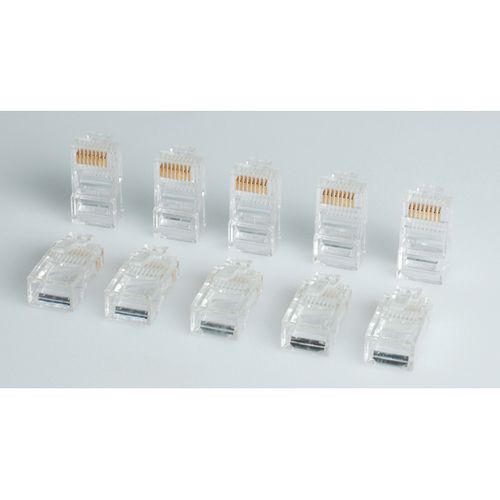 ROLINE MODULAR CONNECTOR UTP CAT5E CLASS D 8P8C MOUNTING ON RJ45 CABLE GREY