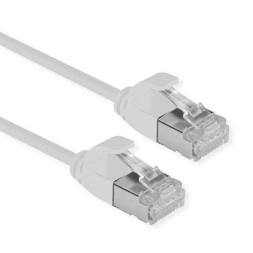 ROLINE GREEN U/FTP DATACENTER PATCHCORD CAT.6A/CLASS EA NETWORK CABLE, LSOH/TPE, SLIM, GRAY, 0.5M