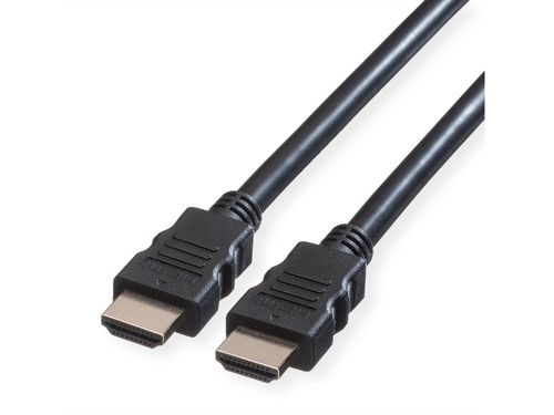 ROLINE GREEN HDMI CABLE HIGH SPEED CABLE, M/M, BLACK, 1M