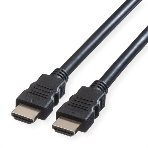 ROLINE GREEN HDMI CABLE HIGH SPEED CABLE, M/M, BLACK, 2M
