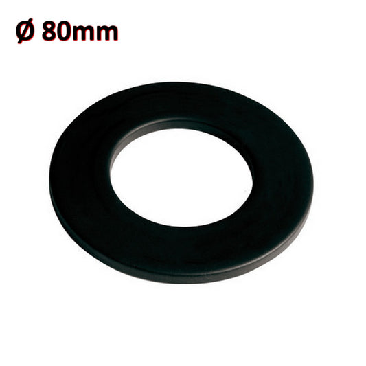 Rosone nero coprimuro in silicone Ø 80 mm silconico