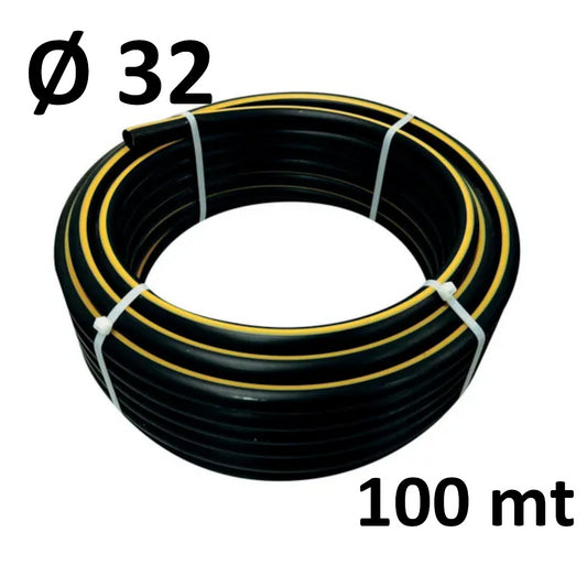 ROLL 100 MT - polyethylene pipe Ø 32 mm high density gas PE 80 NUPIGAS