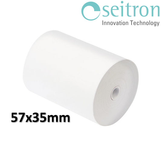 Rotolo carta termica per stampante analizzatore Long Life 57 x 35 mm - SEITRON