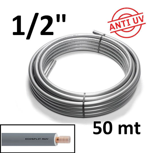 Rotolo rame ECOSPLIT AUV pre isolato 50 mt 1/2 spessore 1 mm - climatizzazione e refrigerazione