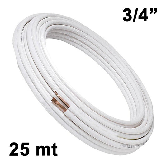 25m pre-insulated copper roll 3/4'' air conditioning
