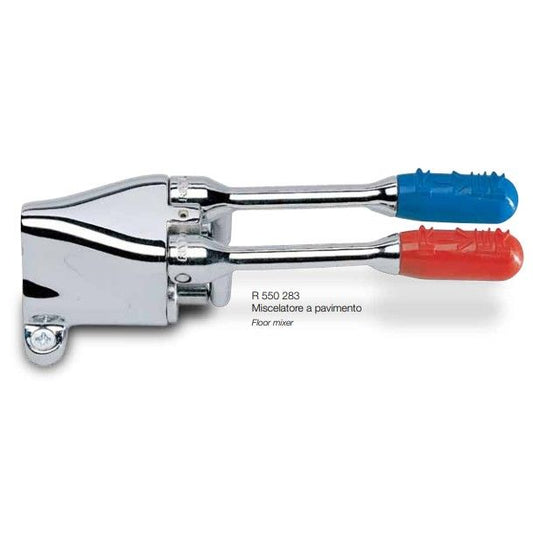 RIVER floor-mounted double pedal mixer tap