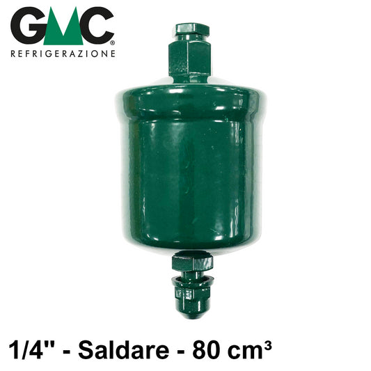 SC052S - Filtro disidratatore GMC a saldare attacchi 1/4'' - 80 cm³ a setaccio molecolare