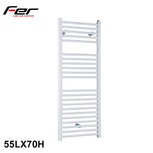 Scaldasalviette bagno termoarredo bianco cm 55X70 - FER Giove