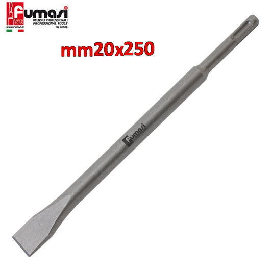 Scalpello piatto attacco trapano sds plus 20x250 mm