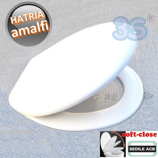 AMALFI Hatria Soft Close Thermoset Toilet Seat - ACB Ercos