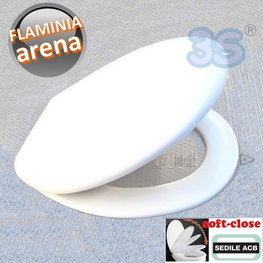 Flaminia ARENA thermosetting toilet seat with SOFT CLOSE soft-closing mechanism - ACB Ercos