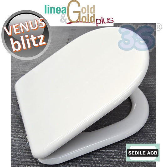 BLITZ Venus toilet seat with wooden core - ACB GOLD line