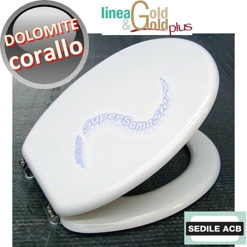 CORALLO Dolomite Ceramics toilet seat - ACB brand, GOLD line
