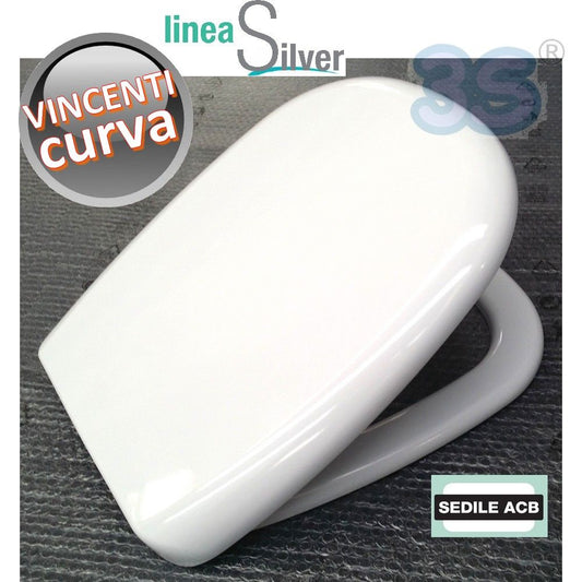 Vincenti Curved Thermoset Toilet Seat - ACB Ercos