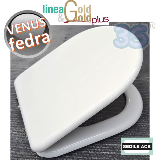 FEDRA Venus toilet seat with wooden core - ACB GOLD line