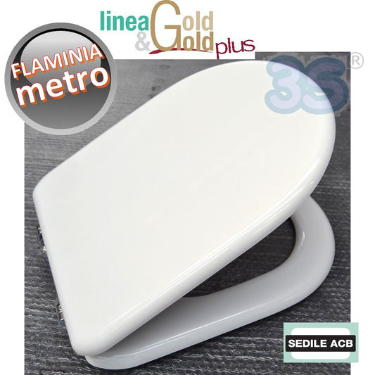 Flaminia Metro toilet seat with wooden core - ACB GOLD line