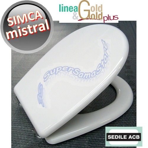 Simca Mistral toilet seat - ACB brand, GOLD line
