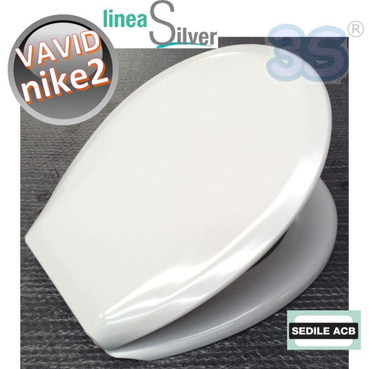 NIKE 2 Vavid Thermoset Toilet Seat - ACB Ercos Silver