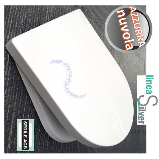 NUVOLA Ceramica Azzurra thermosetting toilet seat - ACB Ercos