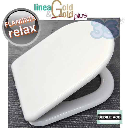 Flaminia RELAX toilet seat with wooden core - ACB GOLD line