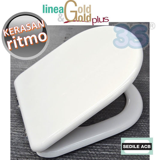 Kerasan RITMO wooden toilet seat - ACB GOLD line