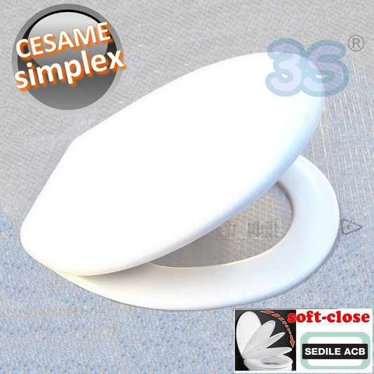 Cesame Simplex Soft Close Thermoset Toilet Seat - ACB Ercos