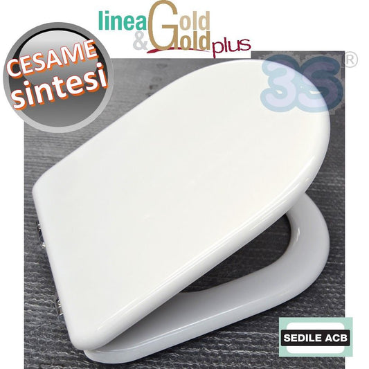 SINTESI Cesame toilet seat with wooden core - ACB GOLD line