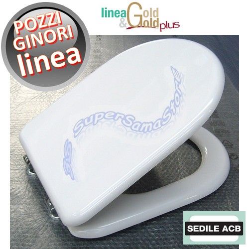 Toilet seat and lid LINEA Pozzi Ginori - ACB GOLD line