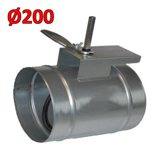 Regulation damper with manual lever - circular sealed CLDF/T Ø 200 mm