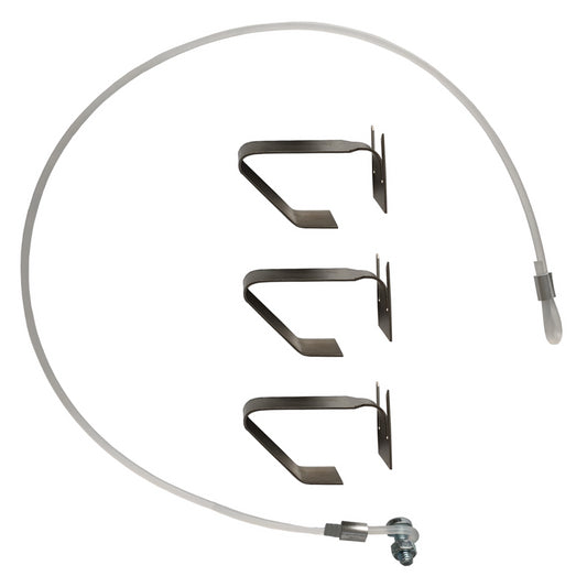 Set of 3 clips for false ceiling fixing for Ø 200 mm KU series anemostat