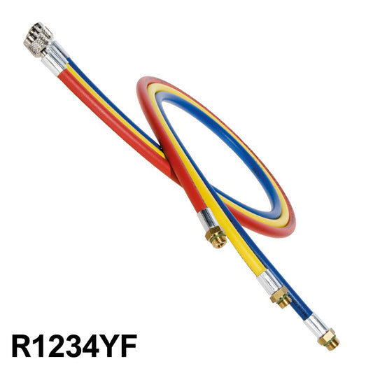 Set 3 tubi fruste 200 cm gas R1234YF - 1/4'' sae femmina x M12x1,5 - automotive