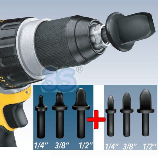 Set utensili punte cartellatrice + espansore tubi in rame per avvitatore o trapano - 3 diametri 6 pezzi