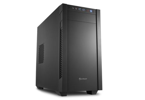 SHARKOON CASE S1000 MINI TOWER MICRO-ATX/MINI ITX, 4 SLOT, 2XUSB 3.0, 1X120 FRON 1X120 REAR, BLACK COLOR