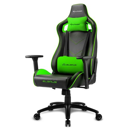 SHARKOON ELBRUS 2 SEDIA GAMING PELLE SINTETICA, BRACCIOLI 3D REGOLABILI, SCHIENALE IMBOTTITO E REGOLABILE, TELAIO IN ACCIAIO, PE