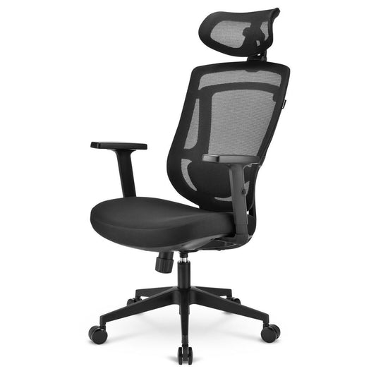 SHARKOON SEDIA OFFICE FABRIC SEAT BASE  3D ARMREST  HEADREST MAX WEIGHT CAPACITY 100KG