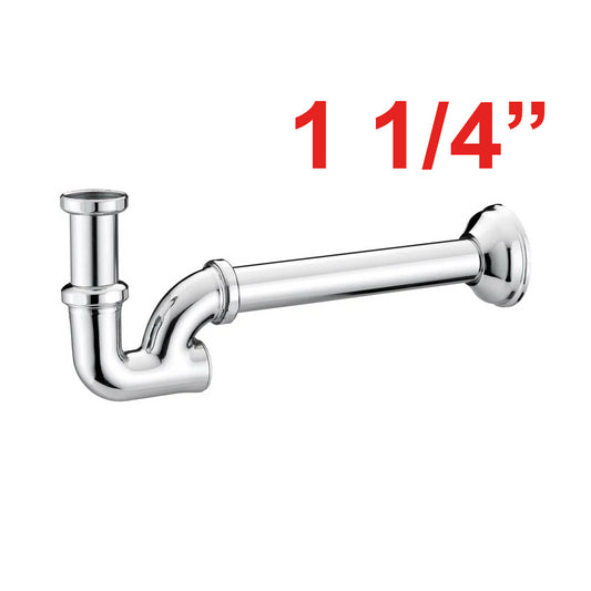 Sifone per lavabo a colonna, tappo posteriore da 1''1/4 - Giacomini