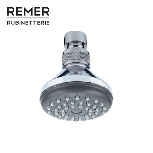 Ø 7 cm swivel shower head with anti-limescale disc