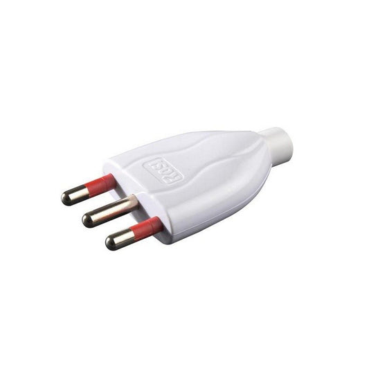 Emilia straight household mobile plug 250V 2P+T 16A white color