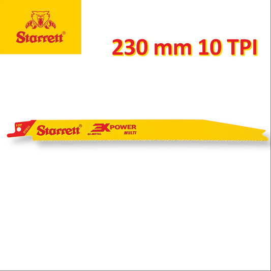 STARRETT SEGHETTO A GATTUCCIO PER SEGA ALTERNATIVA - 5PZ. MULTIUSO PER TAGLIO DI LEGNO E METALLO 230 MM 10 TPI