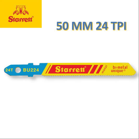 STARRETT SEGHETTO A GATTUCCIO PER SEGA ALTERNATIVA 5PZ PER TAGLIO DI METALLO 50 MM 24 TPI