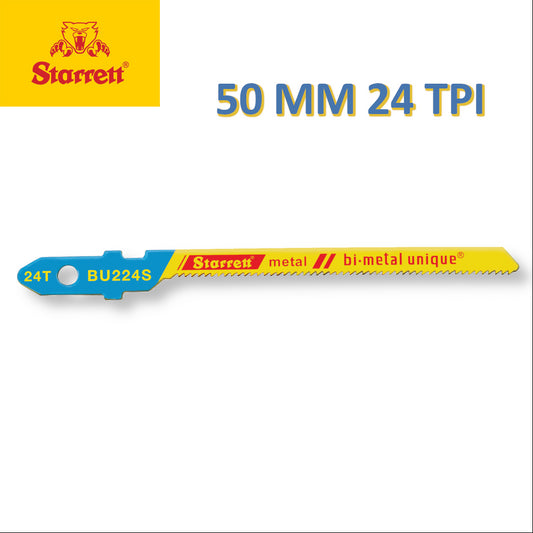 STARRETT SEGHETTO ONDULATO A GATTUCCIO PER SEGA ALTERNATIVA PER TAGLIO DI METALLO 50 MM 24 TPI - 5 Pz.