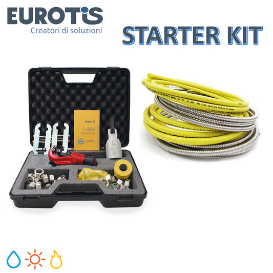 Starter Kit Eurotis con Adaptor Press , tubazioni e raccorderia