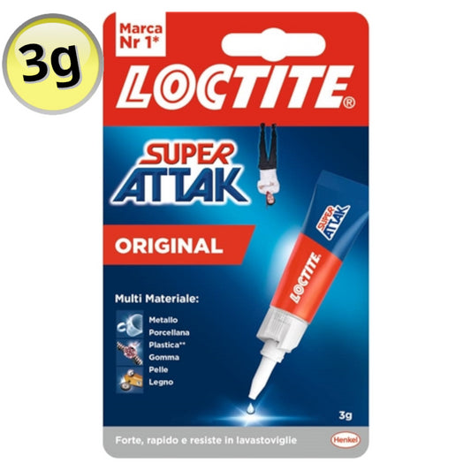 SUPER ATTAK ORIGINAL PLUS DA 3 GR. COLLA ADESIVA LOCTITE