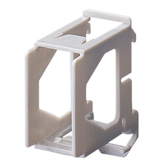 Supporto per montaggio frutti Gewiss System su guida DIN - 1 posto