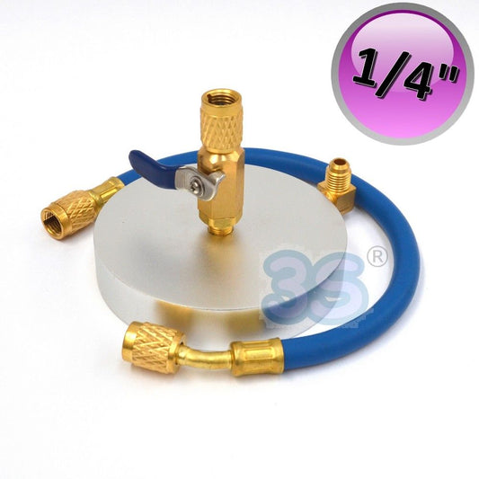Plate support for 1 kg cylinder 1/4 connection with hose